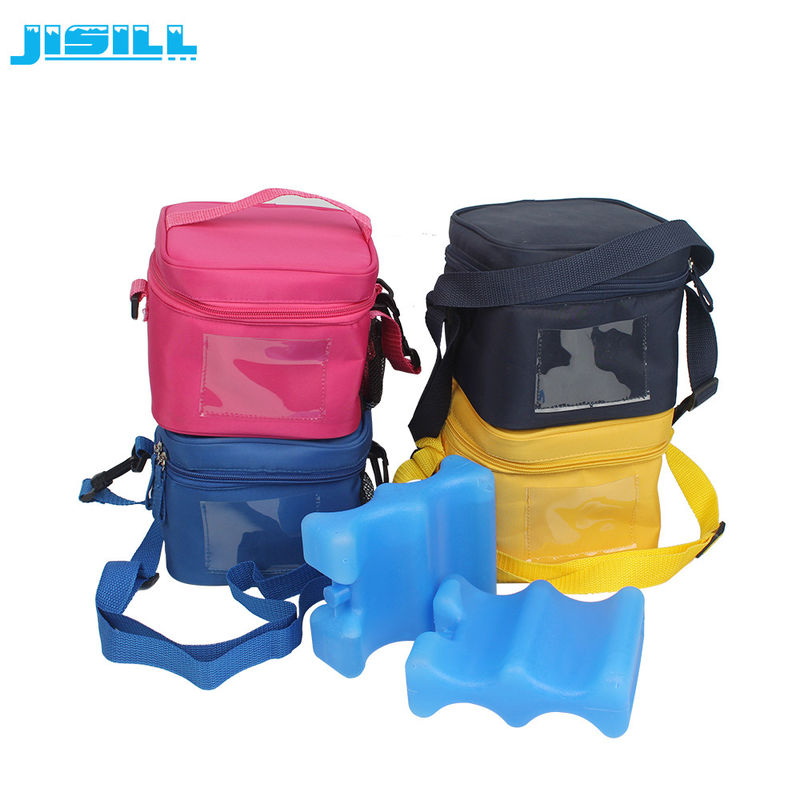 4 Bottle Carry Insulated Wine Beer Bottle Cooler Bag With Wavy Shape Ice Pack
