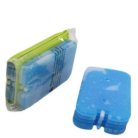 Food PE Plastic Ice Packs Non Toxic For Kids Lunch Bags With Custom Packaing
