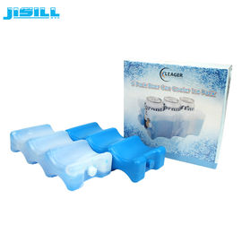HDPE Plastic 6 Pack Beer Bottle Cold Ice Packs Curved Shape Leak Proof