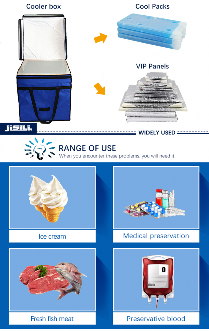 48 Hours Control Temperature Medical Ice Box Insulated With Oxford