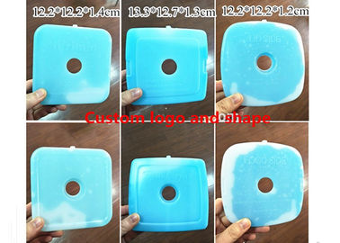 Buy Custom Blue Hard Plastic Ice Packs For Food 12.2 * 12.2 * 1.2cm online manufacture