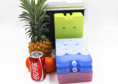 Color Customizable Ice Cooler Brick , Reusable Gel Cold Plate For Ice Cream