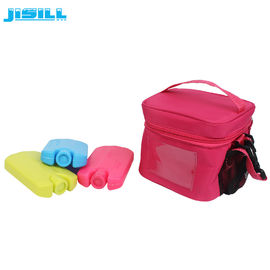 Children'S Mini Ice Packs For Lunch Bag , Red Frozen Gel Packs 12*7.8*2cm Size