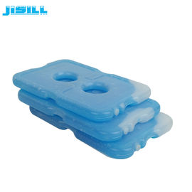 Freezer Packs For Coolers / Transparent White Plastic Ice Packs With Blue Liquid 200ml