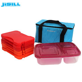 Safe material PP Plastic Red Reusable Hot Cold Pack Microwave Heat packs For Lunch Box