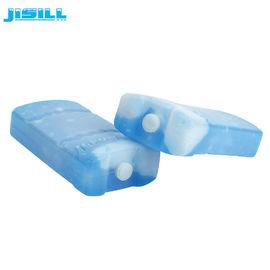 Durable Plastic Small Reusable Gel Ice Packs For Frozen Food Blue Color