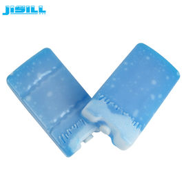 Durable Plastic Small Reusable Gel Ice Packs For Frozen Food Blue Color