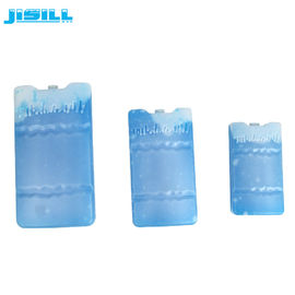 Durable Plastic Small Reusable Gel Ice Packs For Frozen Food Blue Color