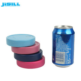 Transport 100ml round plastic ice box beer cooler holder gel pack for kinds of bag