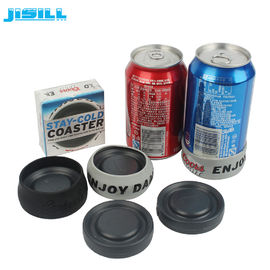 Portable Round Custom Gel Can Cooler Holder with Environment HDPE Materials