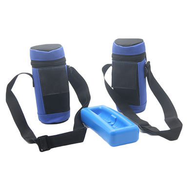 Portable Medical Cooler Bag with Insulin Pen Carrying Case Protective Ice Brick for Diabetes