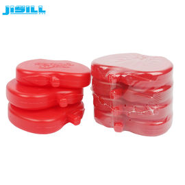 Red Reusable Mini Ice Packs MSDS Approve For Kids Cooler Bags Frozen Food