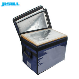 Vacuum Insulation Mobile Freezer Box , Portable Cooler Box 30*30*30cm Internal Size