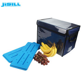 Custom Large Cooler PCM Ice Packs , Hard Shell HDPE Gel Ice Box For Long Transport
