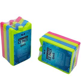 Food Grade Rigid Plastic Reusable Ice Blocks , Lunch Box Freezer Pack
