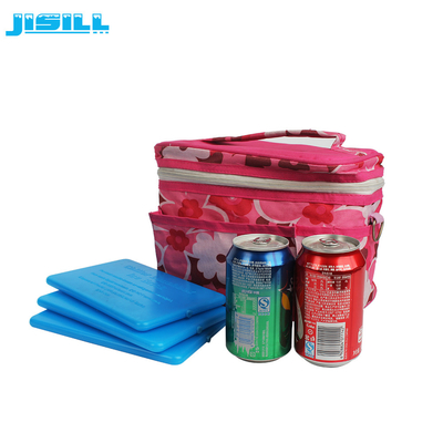 Portable HDPE Plastic Reusable Ultra Thin Ice Pack Cooler Cold Packs For Cooler Bags