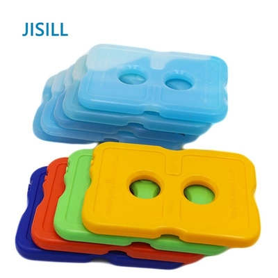 Two Hole Reusable Ice Packs For Coolers , Nontoxic Cool Bag Ice Pack For Lunch Box