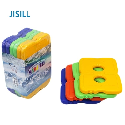 Two Hole Reusable Ice Packs For Coolers , Nontoxic Ice Pack For Lunch Box